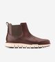 Men's ZERØGRAND Remastered Waterproof Chelsea Boots Dark Coffee-Oxford Tan